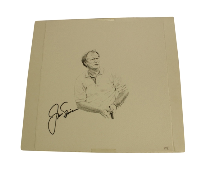 Jack Nicklaus Signed Fitzpatrick Drawing JSA COA