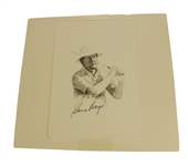 Gary Player Signed Fitzpatrick Drawing JSA COA