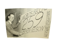 Original Byron Nelson Black and White Photo - 10 1/2" x 7 1/2"