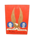 Byron Nelson vs Sam Snead Match for Rehabilitation Fund Program Signed by Nelson JSA COA