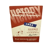 1945 Chicago Victory National Championship Program Signed by Byron Nelson-8th Win Of 11 Straight