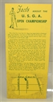 1951 US Open Program plus Course Pamphlet - Ben Hogan Win @ The Monster Oakland Hills