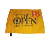 Danny Lee Signed 2015 Open Championship Flag - St. Andrews JSA COA