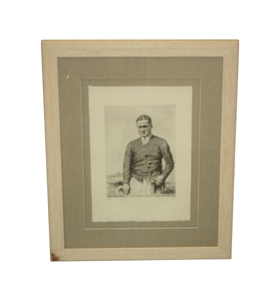 Limited Edition #63/200 Bobby Jones Print From Macleod 1930 Etching  Print by O&J Cubbage