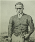 Limited Edition #63/200 Bobby Jones Print From Macleod 1930 Etching  Print by O&J Cubbage