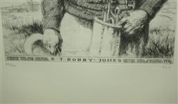 Limited Edition #63/200 Bobby Jones Print From Macleod 1930 Etching  Print by O&J Cubbage