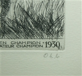 Limited Edition #63/200 Bobby Jones Print From Macleod 1930 Etching  Print by O&J Cubbage