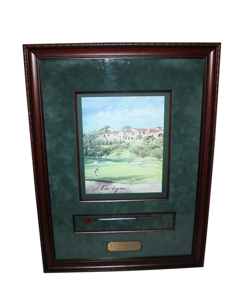 Ben Hogan Signed Ltd Riviera Art Piece - Nick Price 1995 PGA Dinner Gift JSA COA