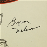 1945 Canadian Open Program Signed by Byron Nelson-Historically Significant 11th Win !