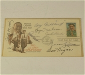 1988  Ouimet First Day Cachet Signed by 7 U.S. Open Champs-Hogan, Middlecoff, Nelson 