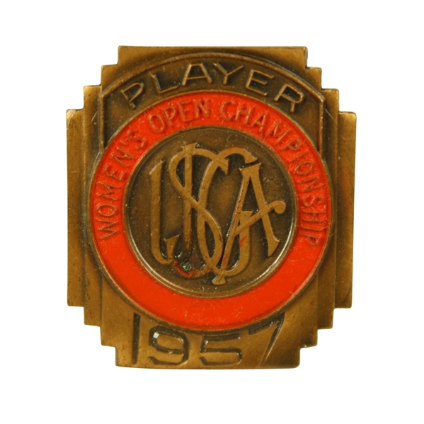 1957 Womens US Open Contestant Badge - Betsy Rawls Winner
