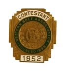 1952 Western Open Championship Contestant Pin - Lloyd Mangrum Winner