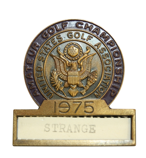 1975 US Amateur Championship Contestant Pin - Curtis Strange