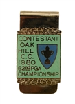 1980 PGA Championship Contestant Money Clip - Jack Nicklaus Winner