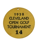 1938 Cleveland Open Golf Tournament Contestant Pin - #14