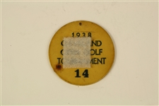 1938 Cleveland Open Golf Tournament Contestant Pin - #14