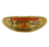 1945 LA Open Championship Contestant Pin - Sam Snead Winner