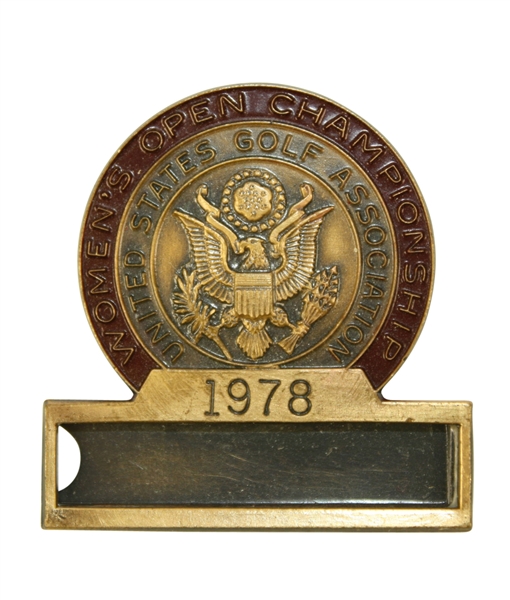 1978 Womens US Open Contestant Pin  - Hollis Stacy Winner