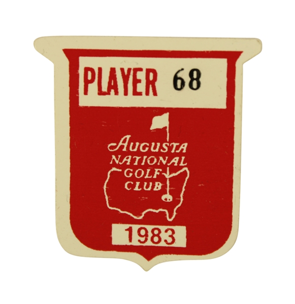 1983 Masters Tournamernt Contestant Pin - Seve Ballesteros Winner