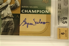 Lot of 5 Signed Golf Cards - 5 Byron Nelson Sigantures and 1 by Billy Casper (shared card) JSA COA