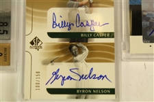 Lot of 5 Signed Golf Cards - 5 Byron Nelson Sigantures and 1 by Billy Casper (shared card) JSA COA