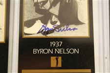 Lot of 3 Byron Nelson Signed GSV Cards Plus Additional Card JSA COA