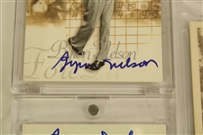 Lot of 5 Byron Nelson Signed Golf Cards JSA COA