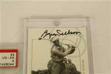 Lot of 5 Byron Nelson Signed Golf Cards JSA COA