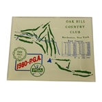 1980 PGA Championship at Oak Hill CC Glass Plate - Jack Nicklaus Winner
