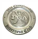 1986 PGA Championship at Inverness Pewter Chef Plate Signed by Winner Bob Tway