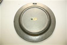 1986 PGA Championship at Inverness Pewter Chef Plate Signed by Winner Bob Tway
