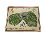 1976 PGA Championship at Congressional CC Glass Plate - Dave Stockton Winner