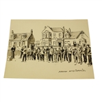 Frank McDiarmid Golf Scene Artline Board Sketch Ordering Reference