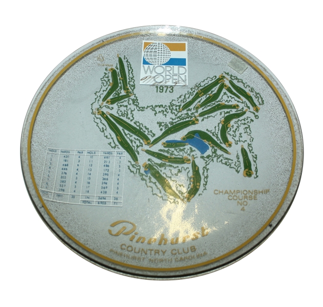 1973 World Open Championship at Pinehurst CC #4 Glass Plate