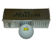 Masters Logo Golf Ball and Sleeve Case from 2003
