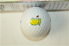 Masters Logo Golf Ball and Sleeve Case from 2003