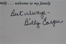 Billy Casper Signed 'The Big Three and Me' Golf Book JSA COA