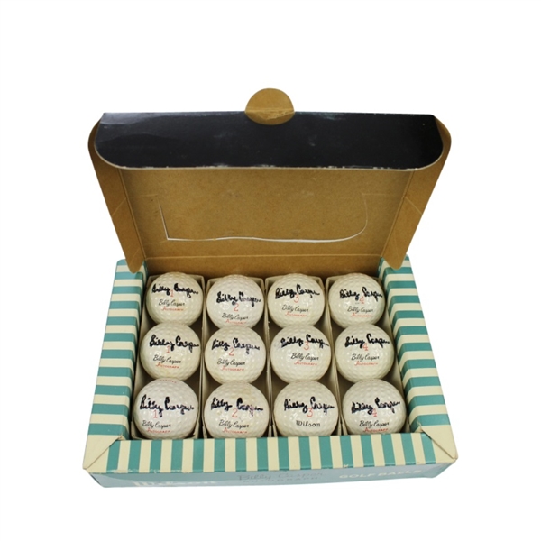 Billy Casper Wilson Autograph Dozen Golf Balls Signed by Billy Casper JSA COA