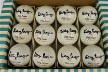 Billy Casper Wilson 'Autograph' Dozen Golf Balls Signed by Billy Casper JSA COA