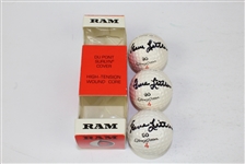 Gene Littler Ram Dozen Golf Balls Signed by Gene Littler JSA COA
