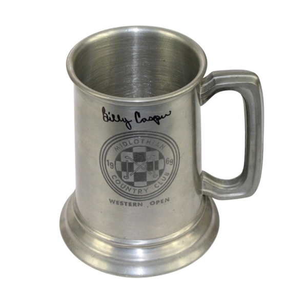 1969 Western Open at Midlothian CC Stein Signed by Billy Casper JSA COA