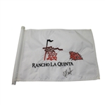 Fred Couples Signed Embroidered Skins Game Rancho La Quinta Flag JSA COA