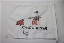 Fred Couples Signed Embroidered Skins Game Rancho La Quinta Flag JSA COA
