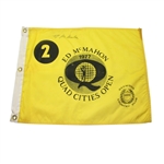 Ed McMahon Signed 1977 Ed McMahon Quad Cities Open Flag JSA COA