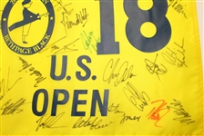 Multi Champs Signed 2002 UDS Open Bethapge Black Flag - 24 Signatures JSA COA