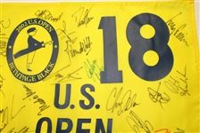 Multi Champs Signed 2002 UDS Open Bethapge Black Flag - 24 Signatures JSA COA