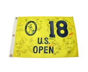 Multi Signed 1999 US Open Pinehurst #2 Flag - 39 Signatures JSA COA