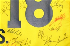 Multi Signed 1999 US Open Pinehurst #2 Flag - 39 Signatures JSA COA