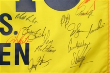 Multi Signed 1999 US Open Pinehurst #2 Flag - 39 Signatures JSA COA