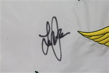 Lee Janzen and Jeff Quinney Signed Baltusrol Embroidered Tournament Host Flag JSA COA